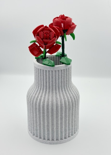 Large vase, lego flowers