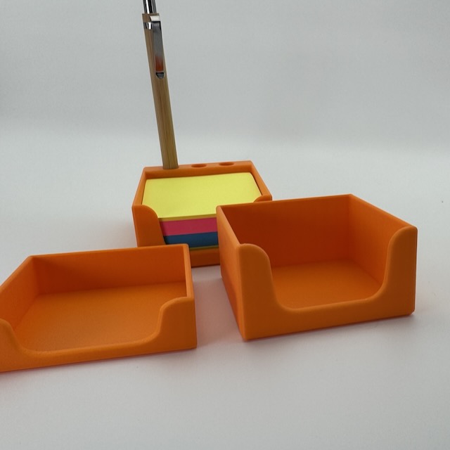 Post-it not hholder, with and without pen holder