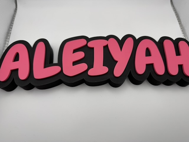 Stand Up Name Sign