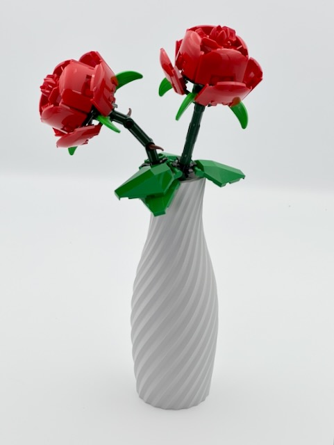 Small vase, lego flowers